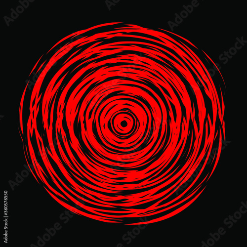 red spiral background