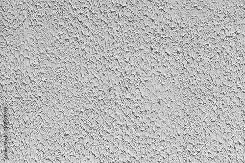 White relief stucco on the wall.