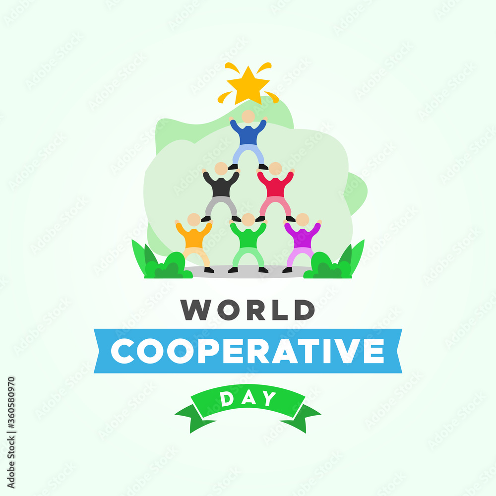 World Cooperative Day Vector Design Illustration For Celebrate Moment