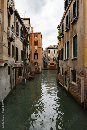 Canals of Venice during the day in high resolution, vertical © Antonello 