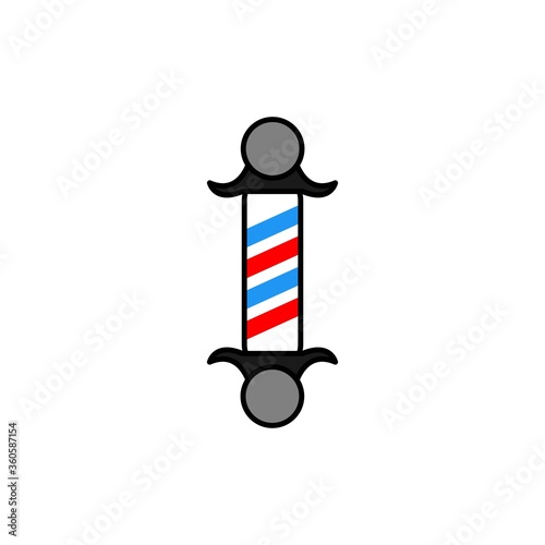 barbershop vector design template illustration