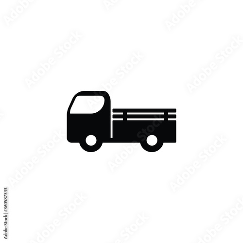 Farm truck icon vector in trendy flat style isolated on white background