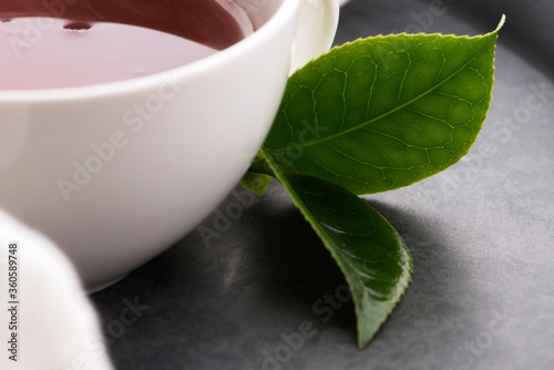 Aromatic Green Tea, fresh tea leaves
