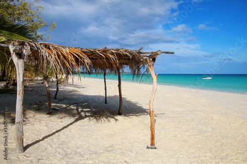 Fayaoue beach on the coast of Ouvea lagoon, Mouli and Ouvea Islands, Loyalty Islands, New Caledonia photo