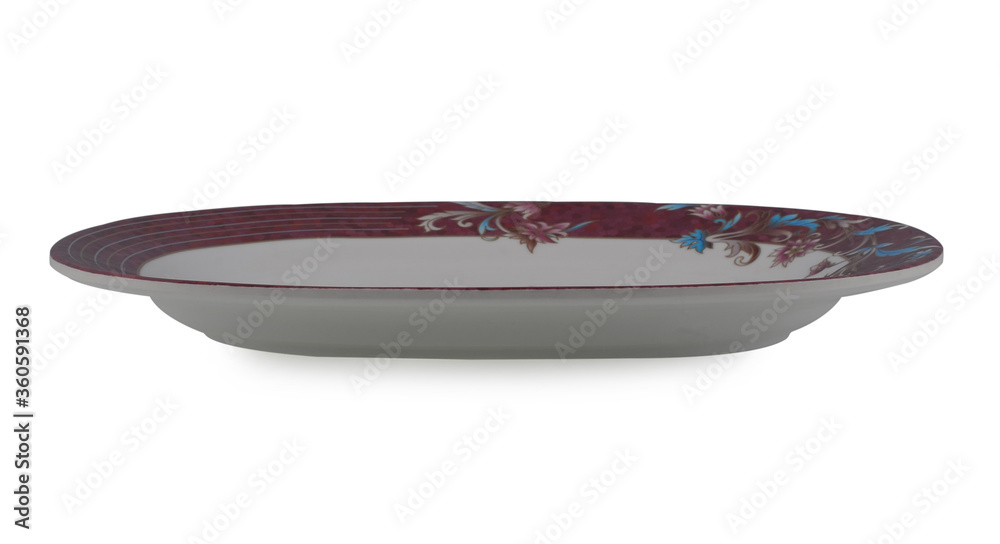 white plate on white background. white plate on white background.
