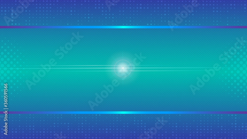 Graphic Blue Background with Lens Flare