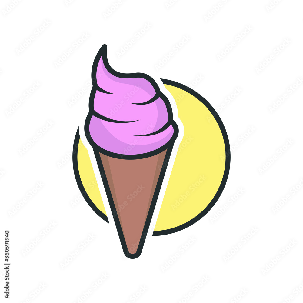 gelato and ice cream logo vector gelato and ice cream logo vector