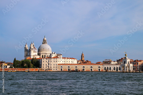 Basilica di Santa Maria della Salute on Punta della Dogana in Venice, Italy