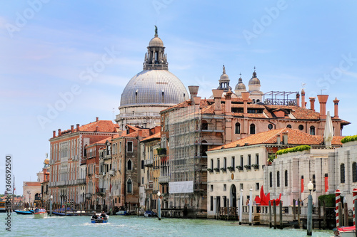 Buildings along Grand Canal in Venice, Italy