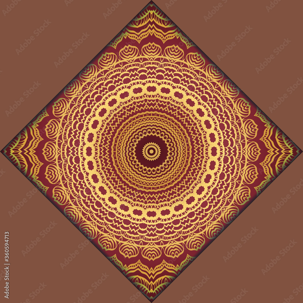 Template Greeting Card, Invitation With Space For Text. Mandala Design. Vector Illustration. Template Greeting Card, Invitation With Space For Text. Mandala Design. Vector Illustration.