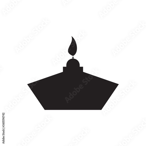 Bunsen burner icon , Laboratory icon vector