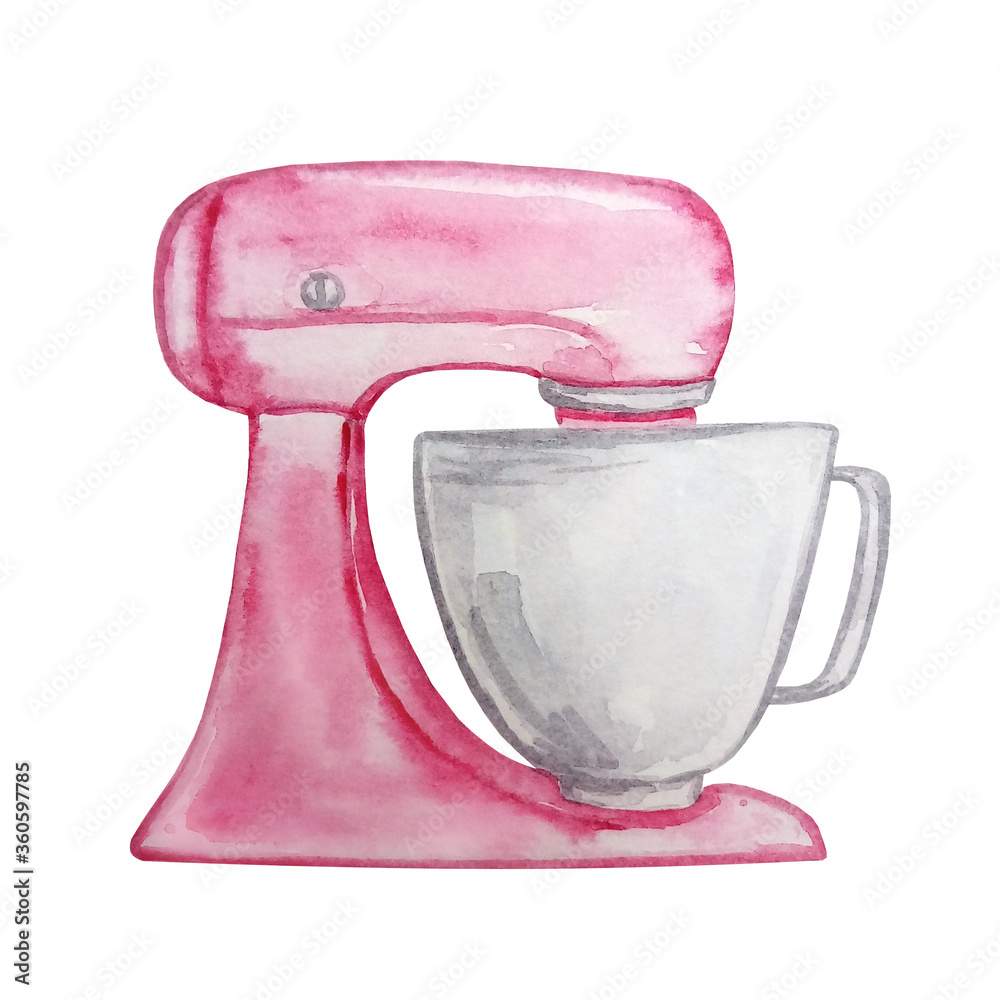 Obraz kitchen pink mixer