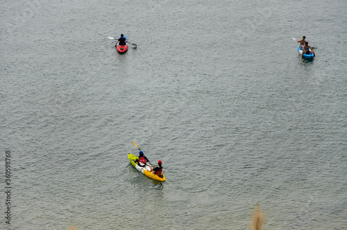 Matsu, Taiwan - JUN 27, 2019: sea kayaking in Matsu, Taiwan.