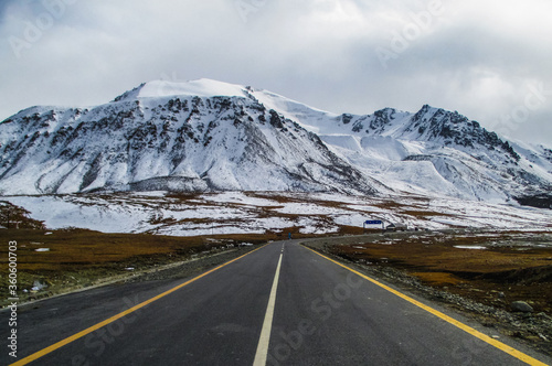 Karakoram highway near the Pakistan China border