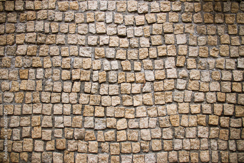 Roman style stone paved ground