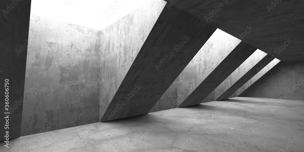 Dark Concrete Wall Architecture. Empty Room Dark Concrete Wall Architecture. Empty Room