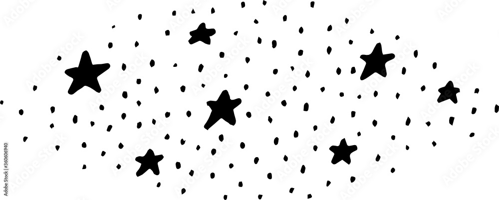 Obraz premium Hand drawn Sparkles Illustration
