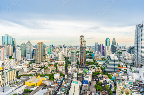 Bangkok, Thailand - 25 June 2020 : Beautiful architecture building around bangkok city in Thailand