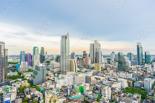 Bangkok  Thailand - 25 June 2020   Beautiful architecture building around bangkok city in Thailand