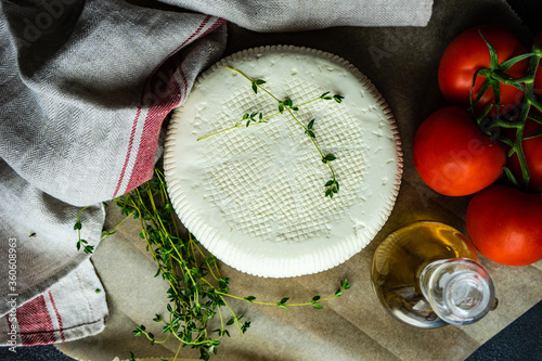 Georgian imeruli cheese photo