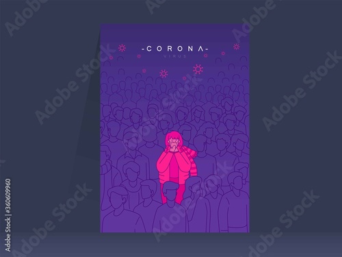 corona virus concept poster