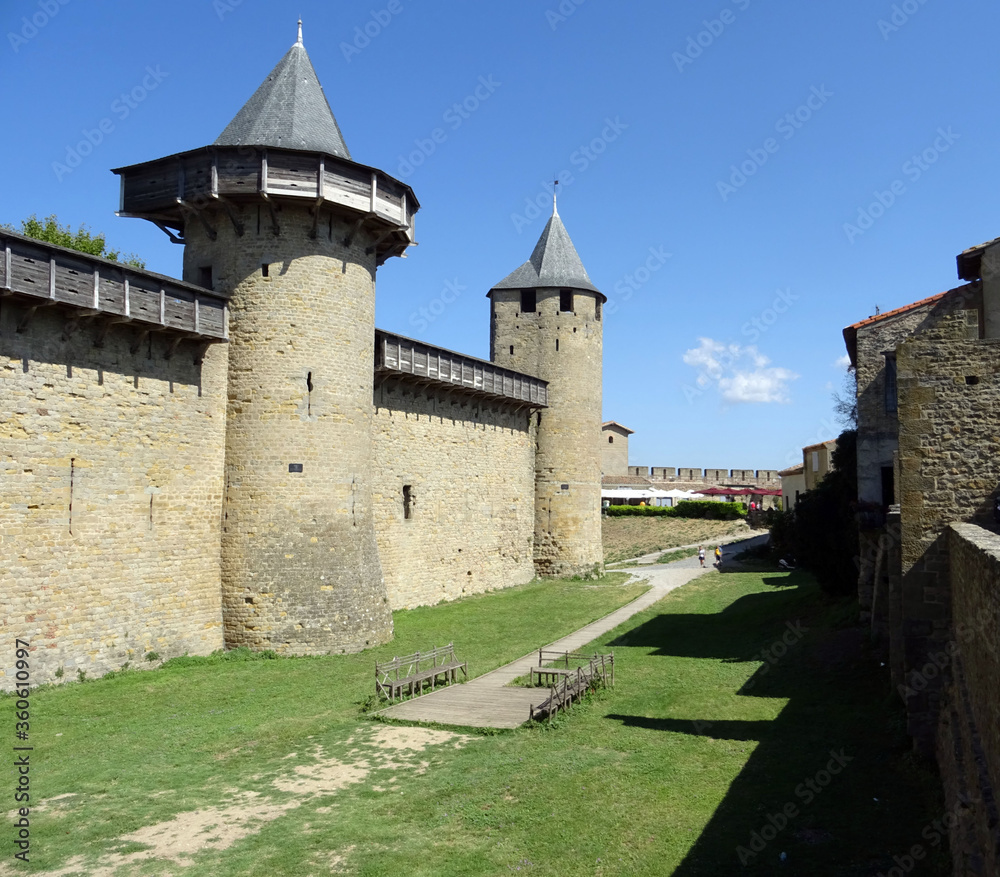 Tourelle et remparts de Carcassonne