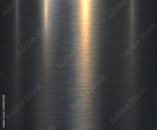 Metal black texture background, dark brushed metallic texture plate.