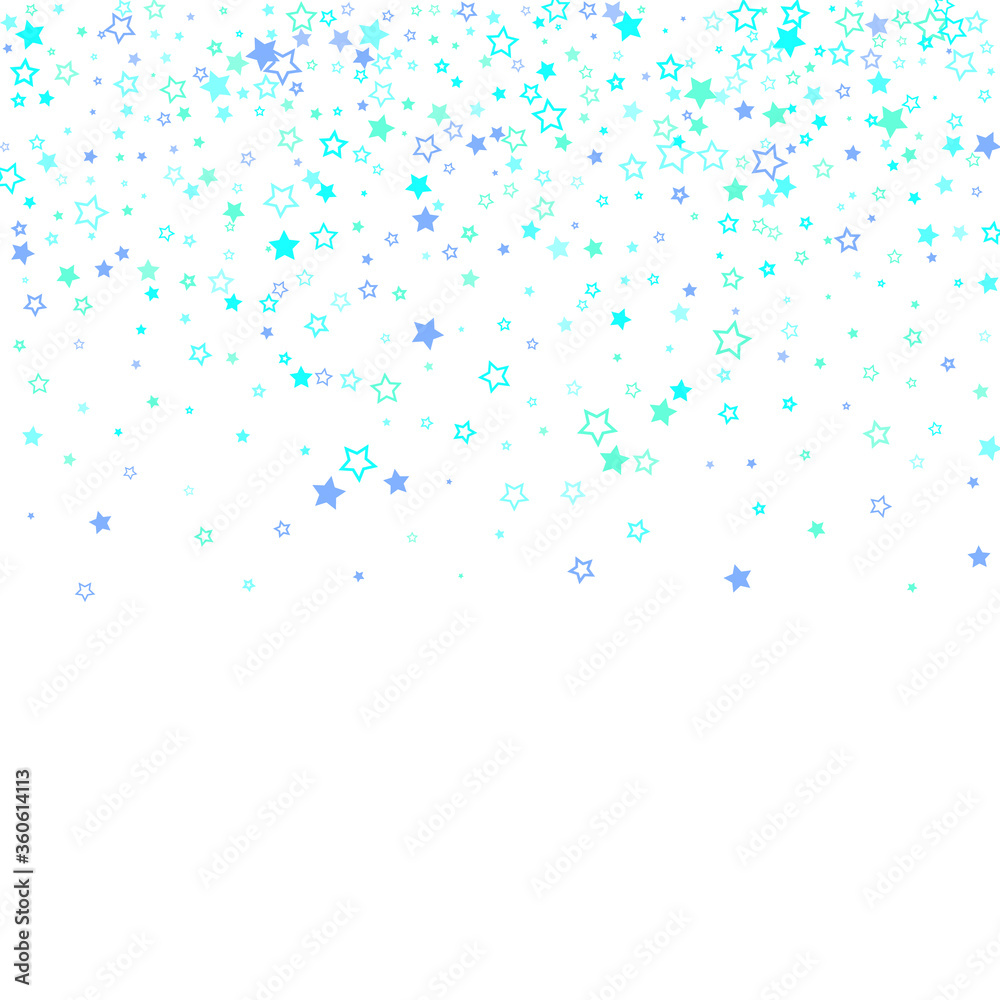 Blue, cyan, turquoise glitter stars confetti Blue, cyan, turquoise glitter stars confetti