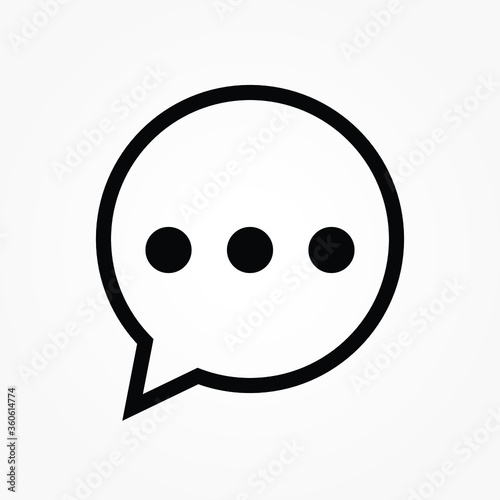 live chat, comment icon for web and app.