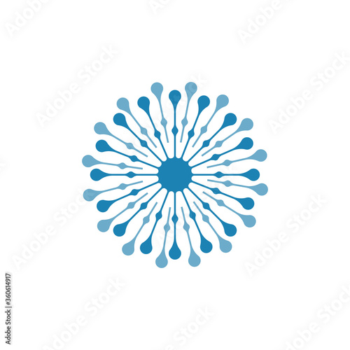 Dandelion vector icon design