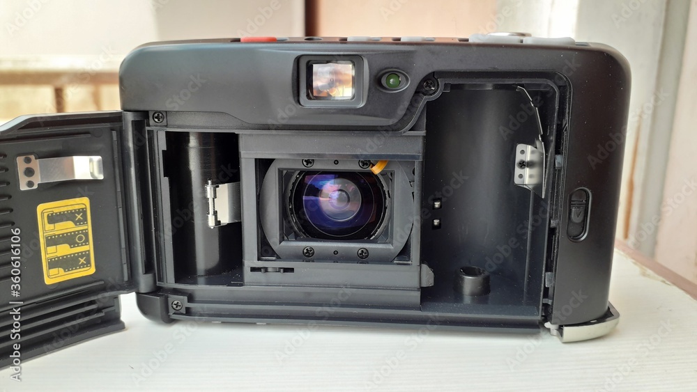 Inside view of a slr camera lens and other parts Inside view of a slr camera lens and other parts