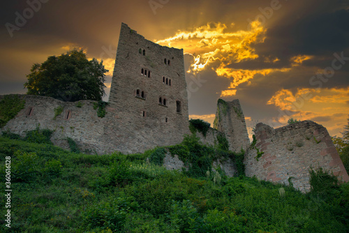 Burgruine Schauenberg oberhalb von Oberkirchi m Schwarzwald photo