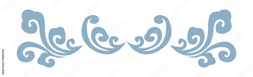 Oriental isolated pattern object spiral curve cross abstract cloud Oriental isolated pattern object spiral curve cross abstract cloud