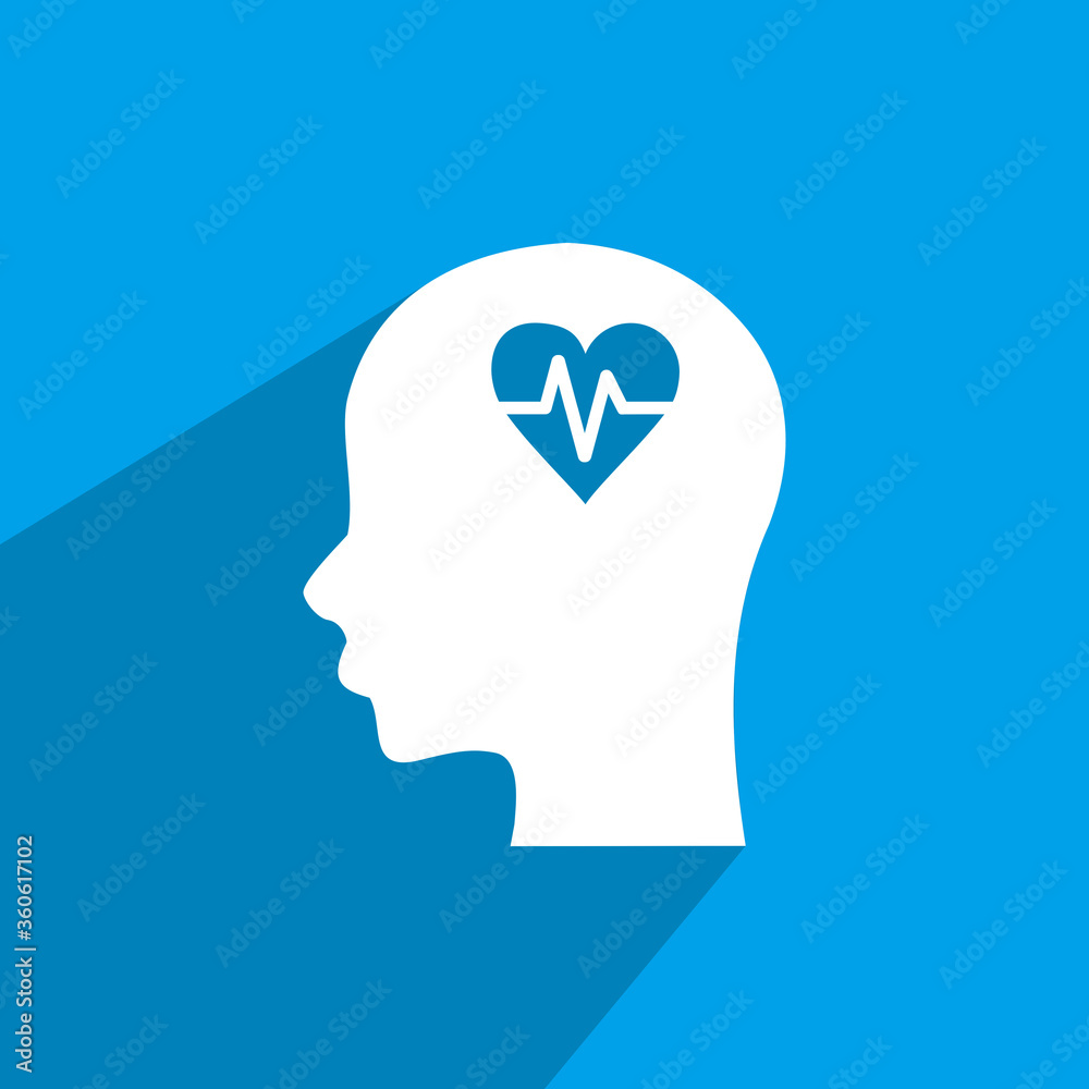 healthy mind icon, medical icon vector