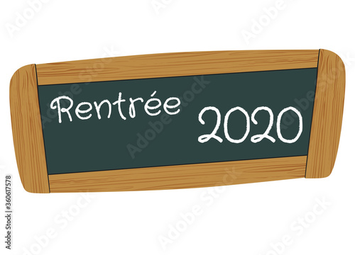 Rentrée 2020 - Ardoise - Ecriture à la craie