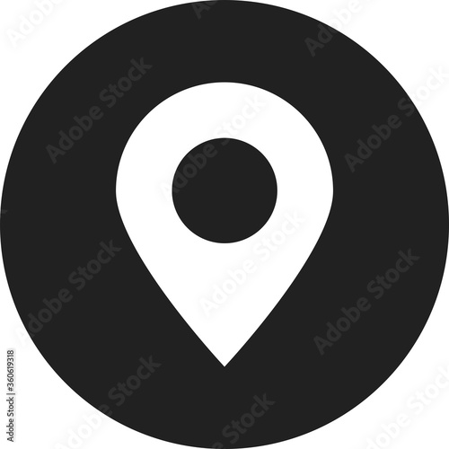 location pin icon on transparent. location pin sign. flat style. red location pin symbol. map pointer symbol. map pin sign.