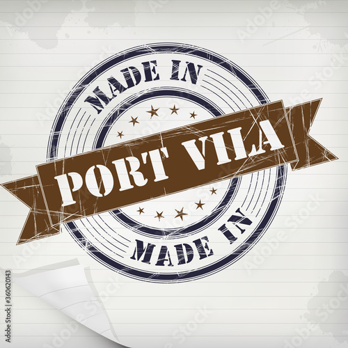 Stamp rubber Port Vila