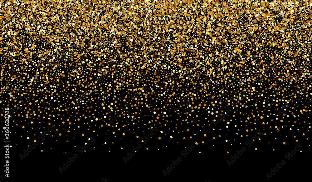 Gold Dot Festive Black Background. Transparent Gold Dot Festive Black Background. Transparent