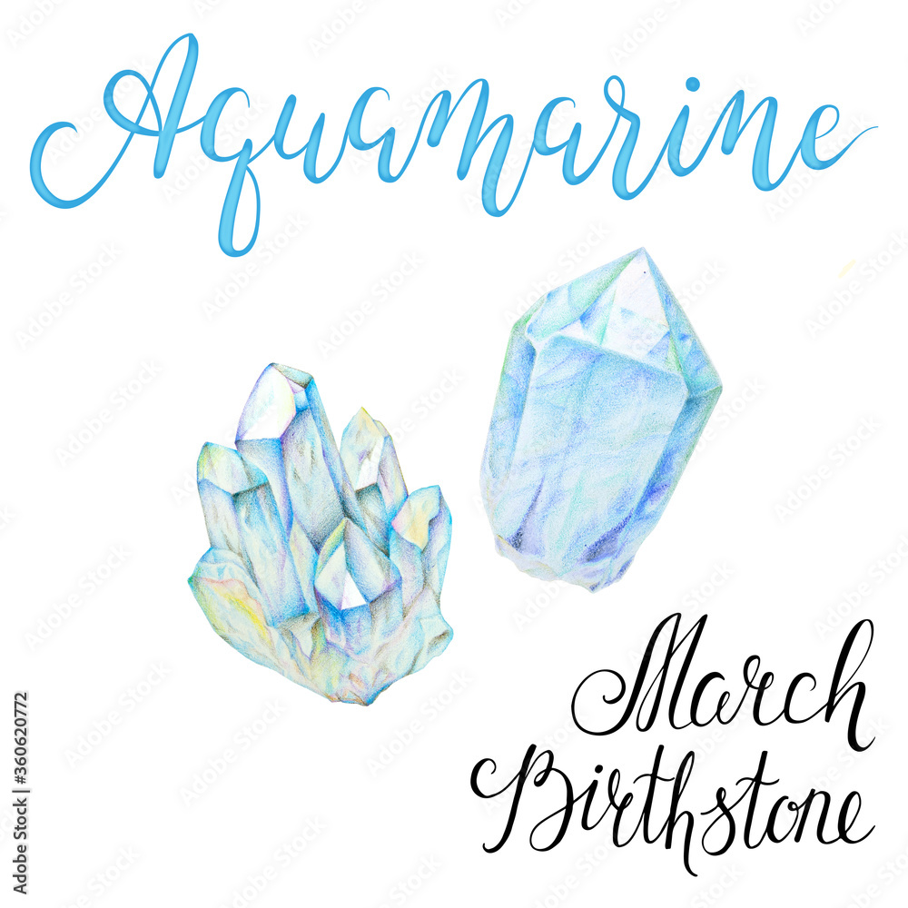March birthstone aquamarine best sale