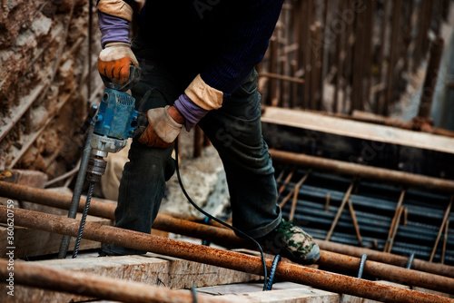 construction worker on construction site