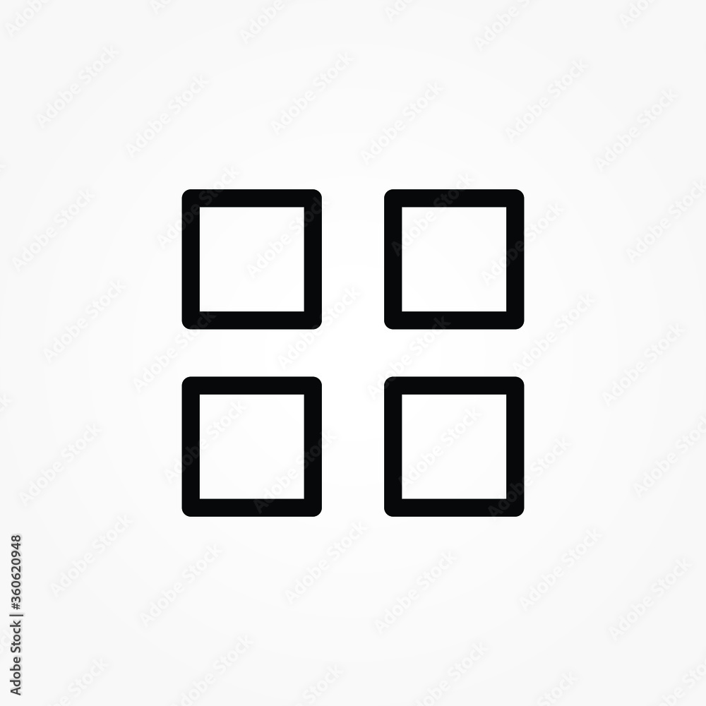 outline menu symbol icon vector illustration outline menu symbol icon vector illustration