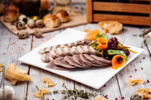 Kazakh national traditional horse sausage kazy photo