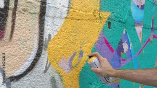 artist who draws with spray cans