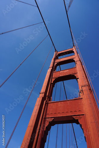  Looking up at the Golden Gate Bridge © 崇維 黃