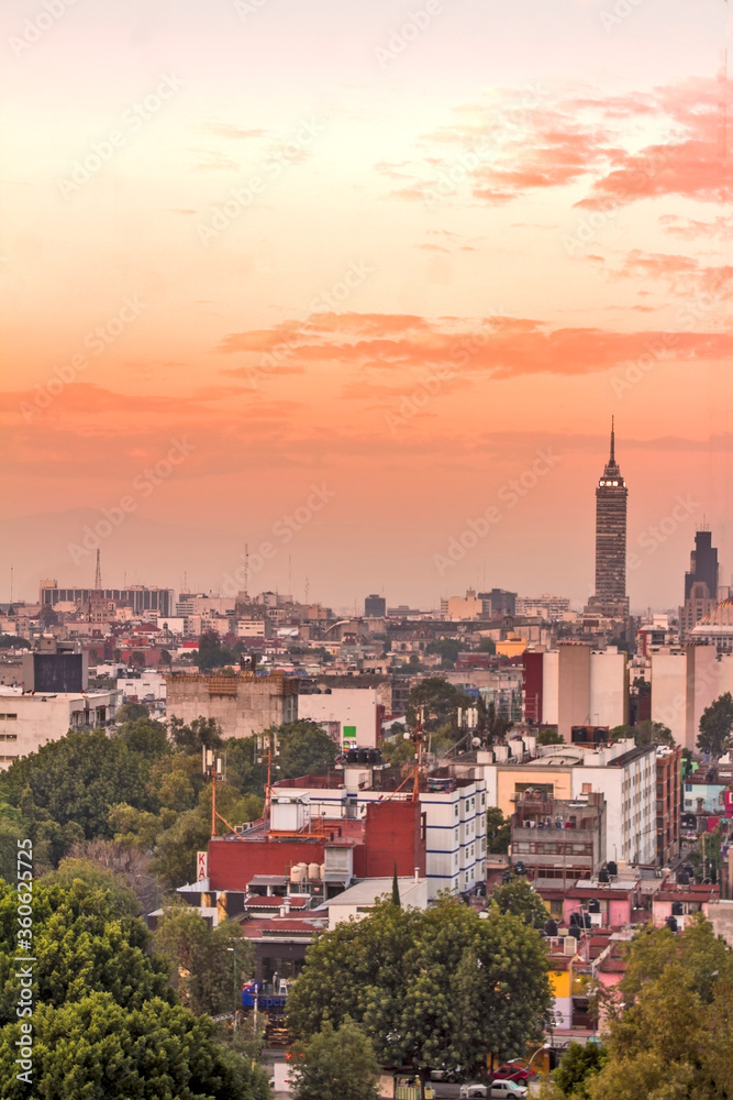 ciudad de mexico al amanecer CDMX