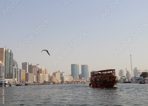 old town dubai wiev from boat
