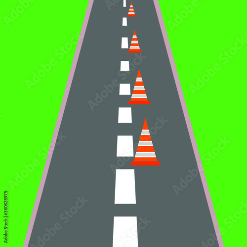 traffic cone icon vector design