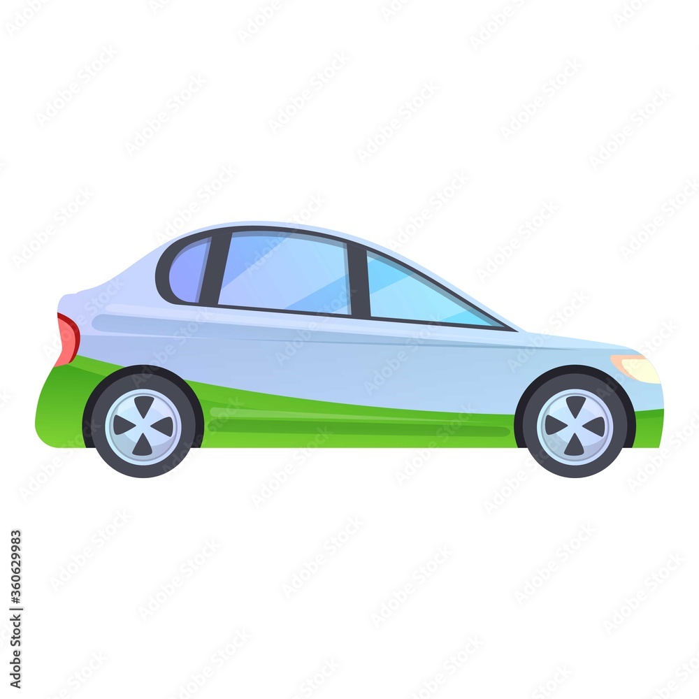 Hybrid vehicle icon. Cartoon of hybrid vehicle vector icon for web design isolated on white background