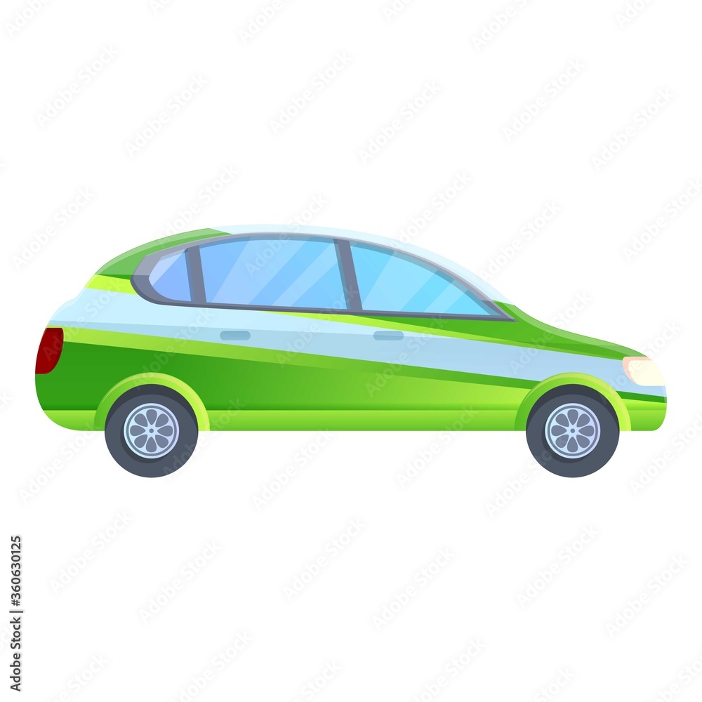 Hybrid auto icon. Cartoon of hybrid auto vector icon for web design isolated on white background Hybrid auto icon. Cartoon of hybrid auto vector icon for web design isolated on white background