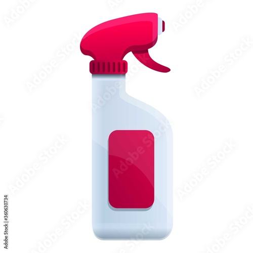 Antiseptic spray bottle icon. Cartoon of antiseptic spray bottle vector icon for web design isolated on white background